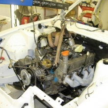 Fitting the rebuilt engine
